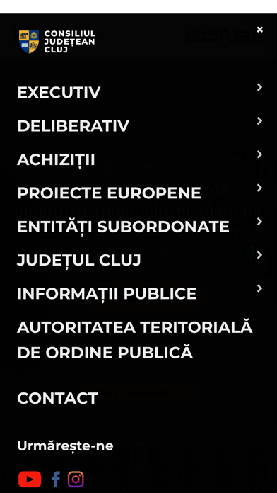 Consiliul Județean Cluj Screenshot
