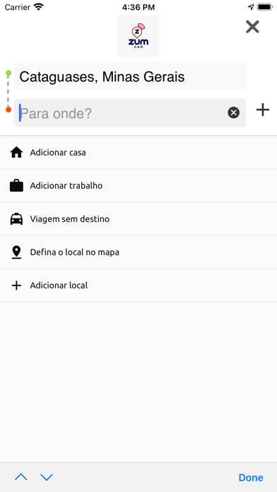 Zum Car Passageiro Screenshot