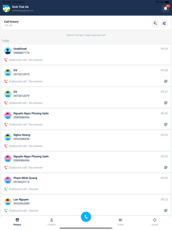 Screenshot #4 pour OMICall Contact Center