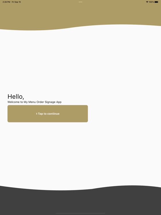 My Menu Order Signage