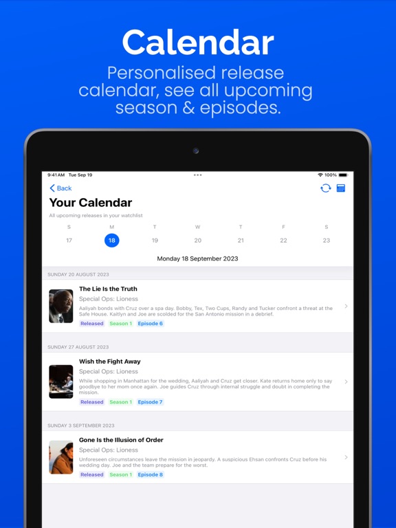Discover Streaming Originals iPad screenshot 4 - Entertainment app