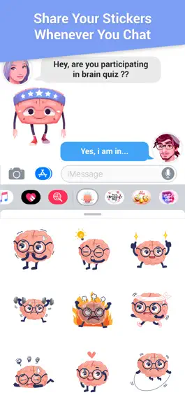 Game screenshot Brain Stickers for iMessage hack