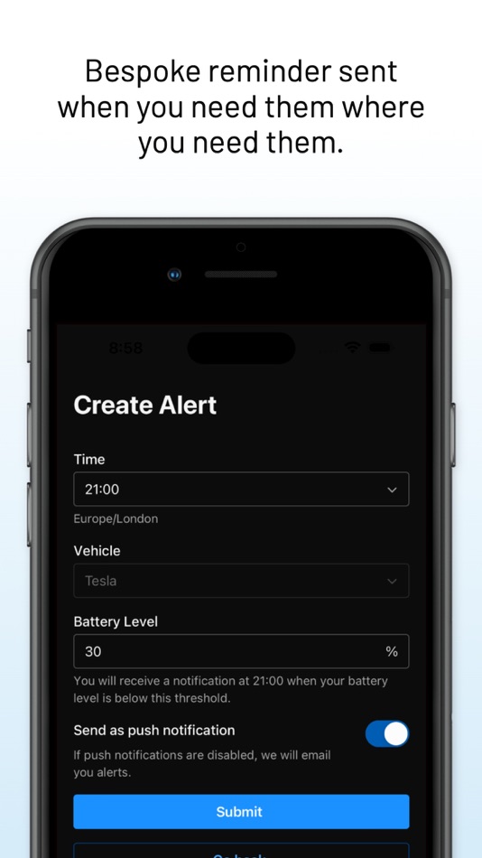 #3. Charging Reminders for Tesla (iOS) By: amillionmonkeys