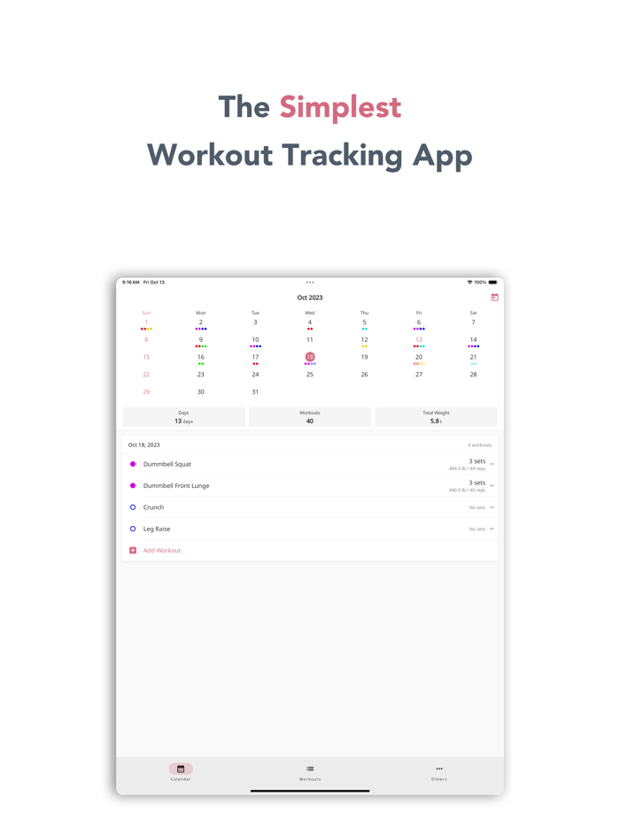 WorkoutLog - Tracking App