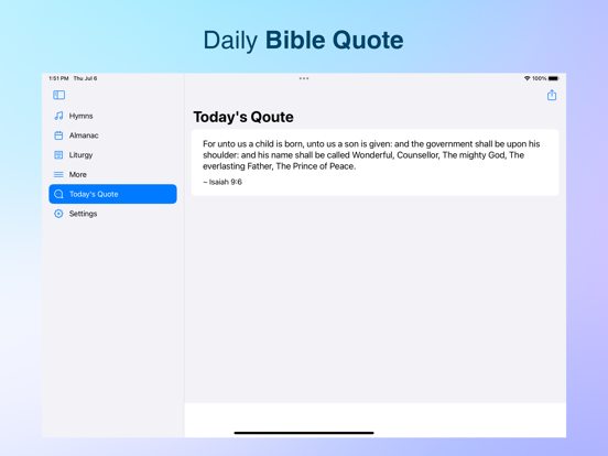 Almanac (Methodist & Presby) iPad screenshot 4 - Reference app