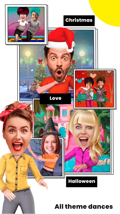 Face in dance for make videos