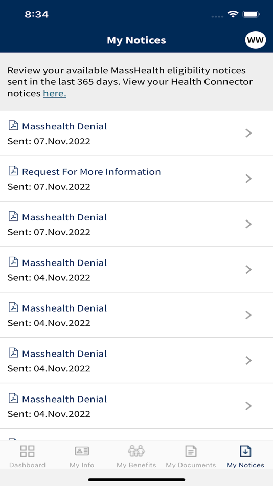 #6. Myservices.mass.gov (iOS) Podle: MA Executive Office of Health and Human Services
