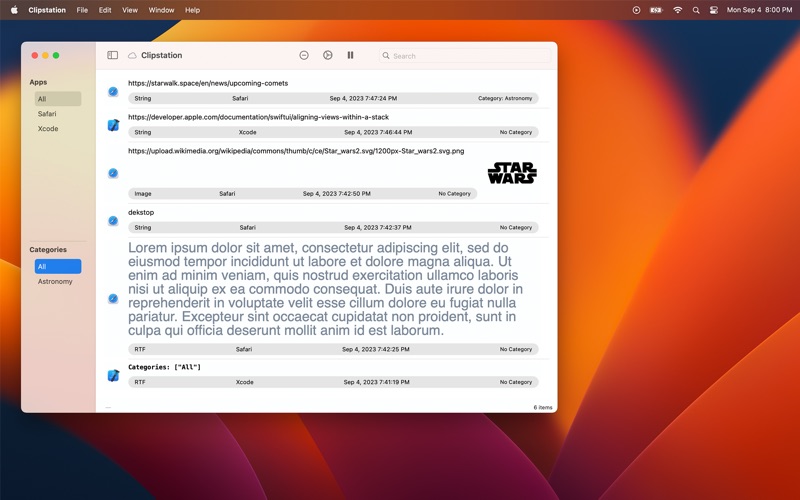 Clipstation app screenshot
