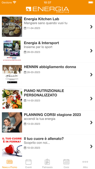 Energia Lifestyle WellnessClub Screenshot