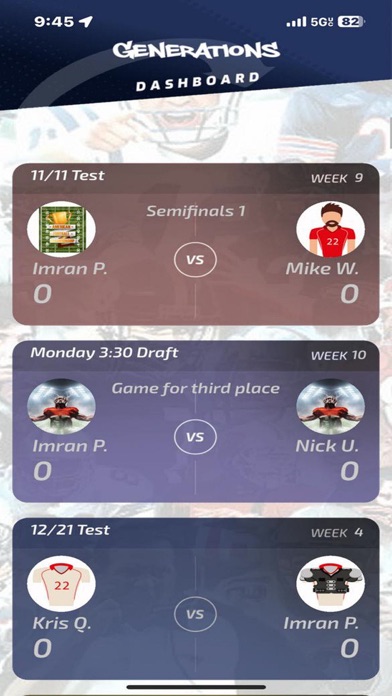 Generations Fantasy Football Screenshot