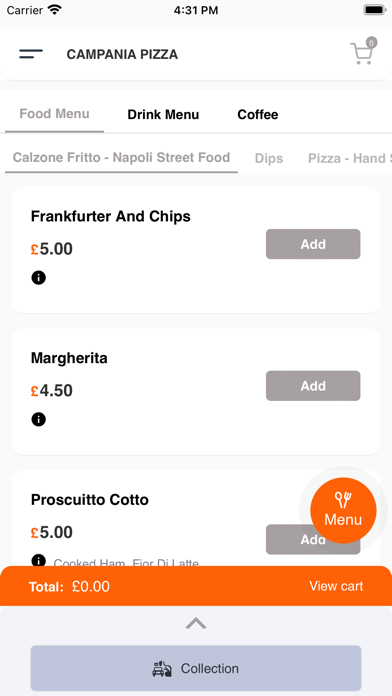 CAMPANIA PIZZA Screenshot