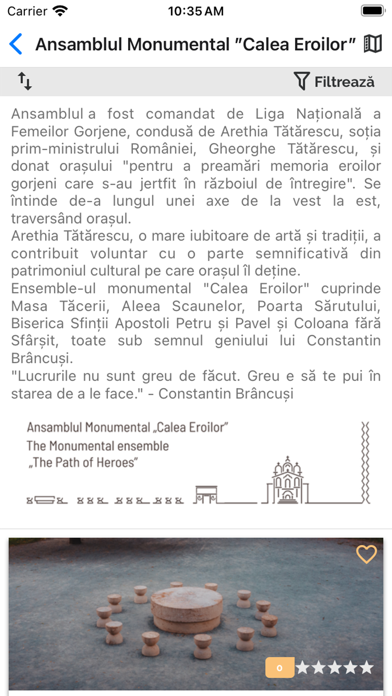 Targu Jiu CityApp Screenshot