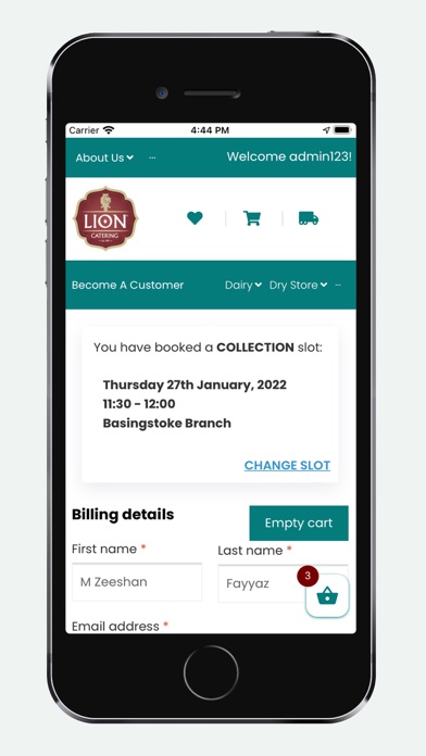 Lion Catering Screenshot