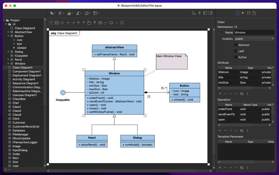#1. Blueprint UML Editor (macOS) 由: junichi nakamura