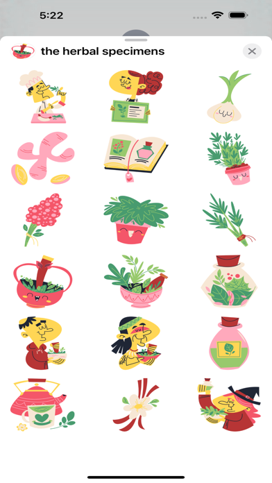 the herbal specimens Screenshot