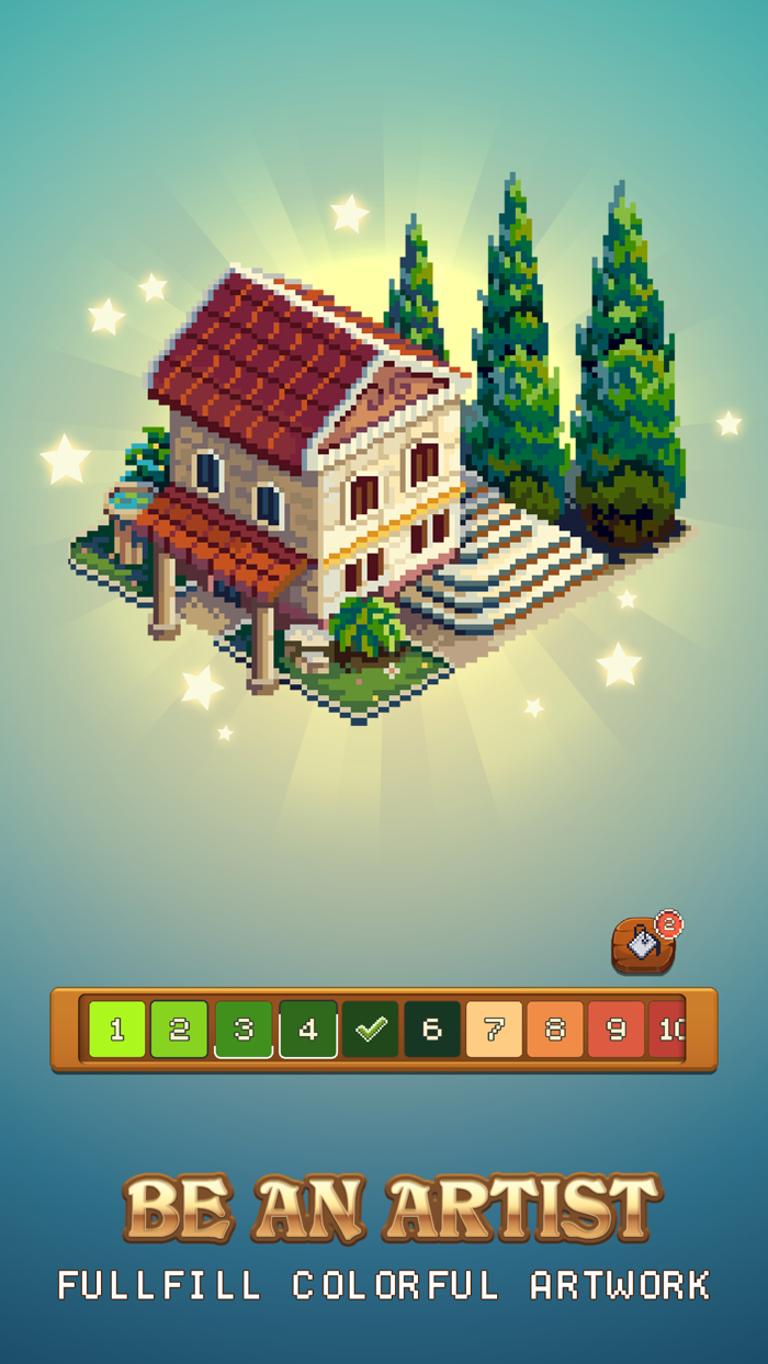 Pixel Isle Coloring Sandbox