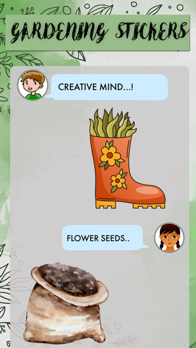 Screenshot #2 pour Watercolor Gardening Sticker