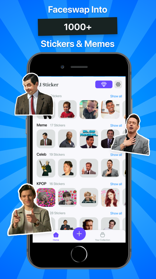 #2. Stico - Ai Face Swap Sticker (iOS) 由: Trang Phung Dieu