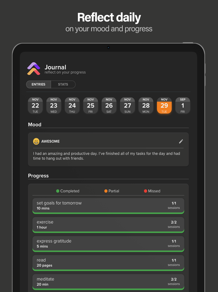 lvlup - daily habit tracker