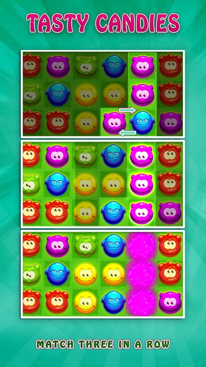 Tasty Candies: Match 3 Puzzle