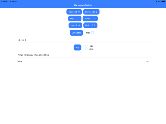 Screenshot #4 pour Harmonica Trainer
