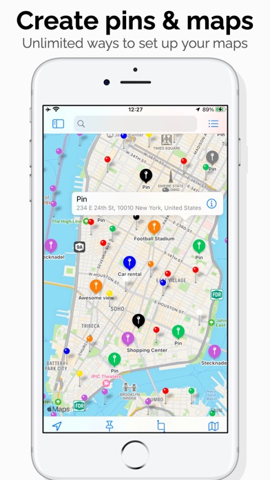 Megamap - Create pins & maps Screenshot