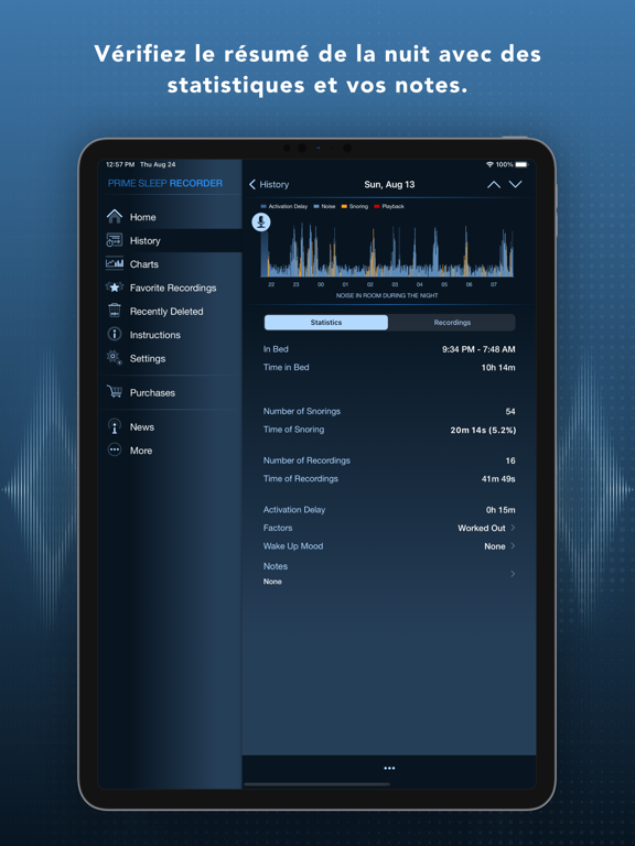 Screenshot #6 pour Prime Sleep Recorder