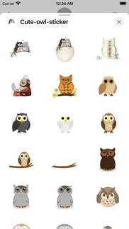 owl cute sticker iphone screenshot 1