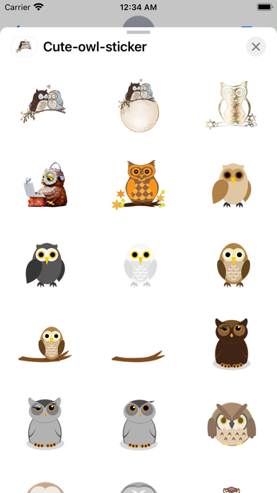 owl Cute sticker Screenshot