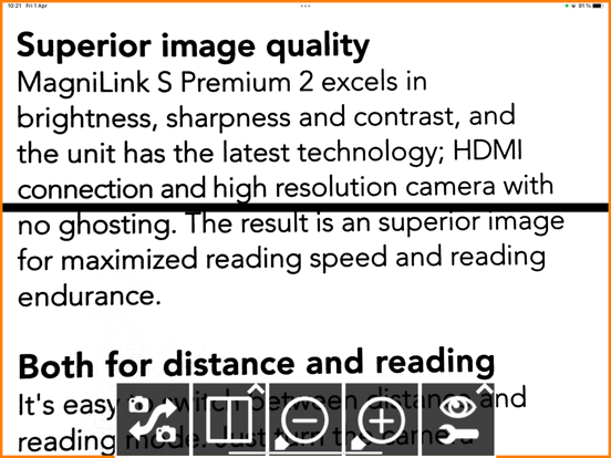MagniLink Viewer iPad screenshot 1 - Medical app