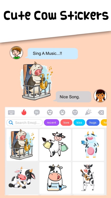 Cute Dairy Cow Stickers screenshot-4