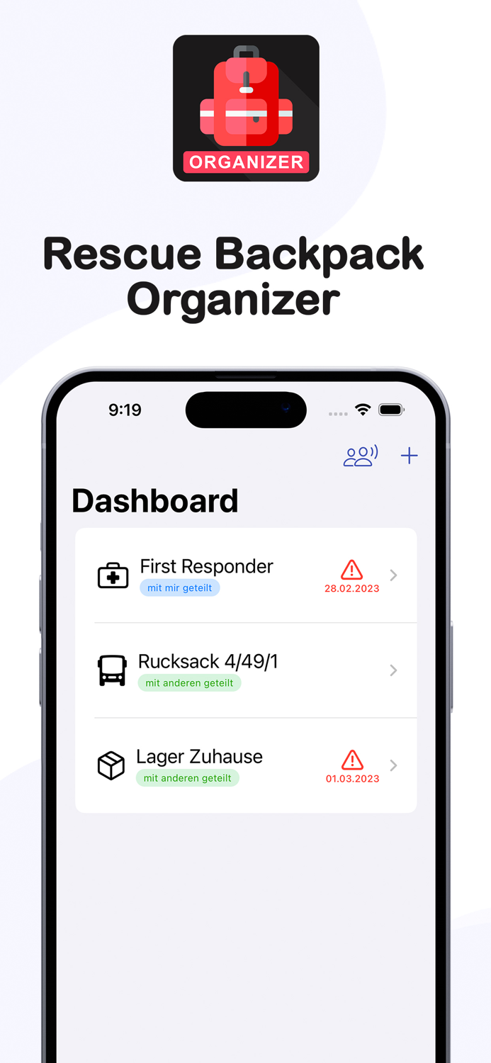 Rescue Backpack Organizer