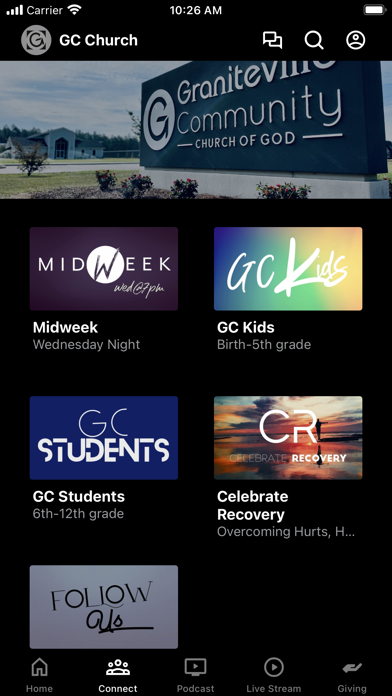 Graniteville Community Church Screenshot