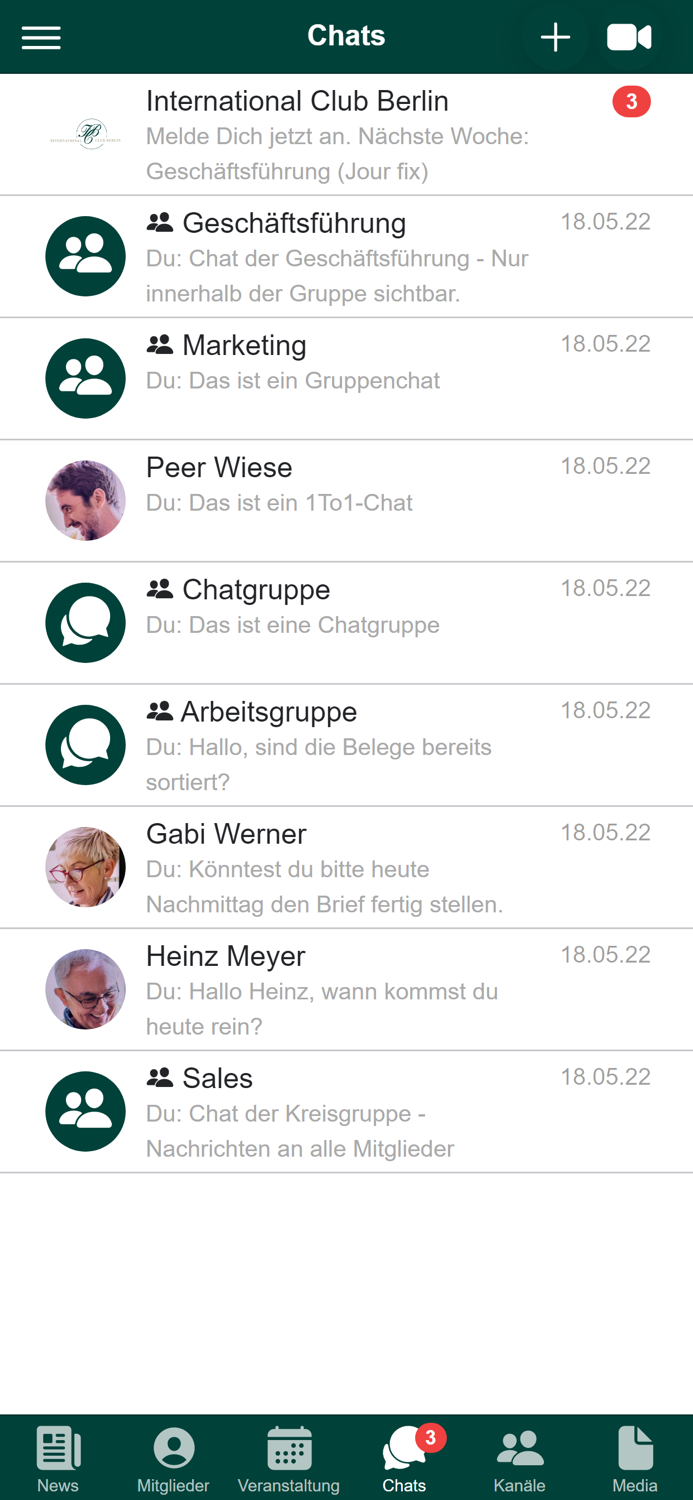 International Club Berlin App