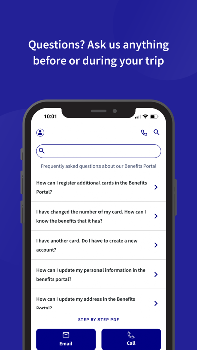 AXA Cardmember Benefits Screenshot
