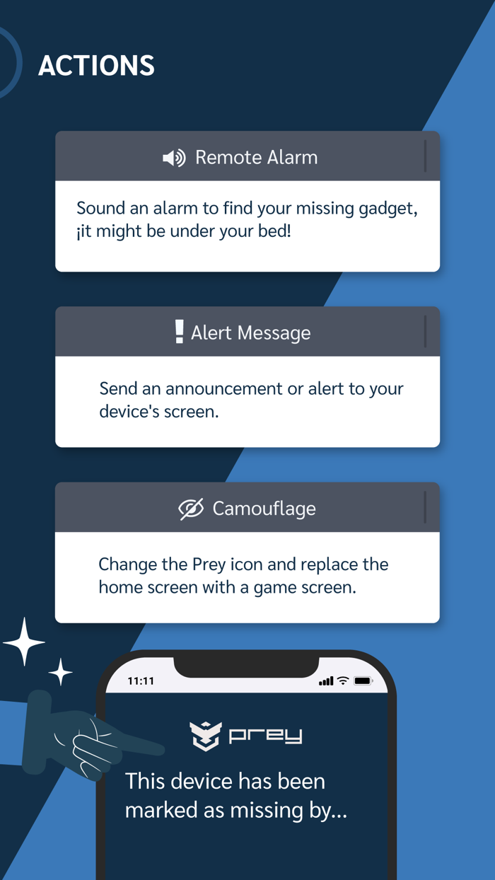 Prey Find My Phone and Security