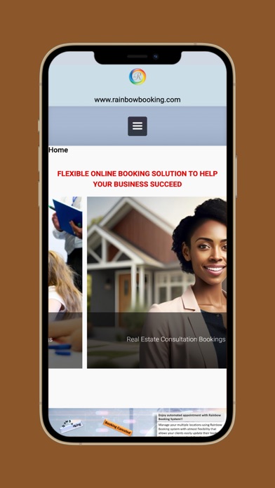 Rainbow Booking iPhone screenshot 1 - Business app