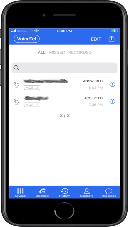 VoiceTel Call Client screenshot-3