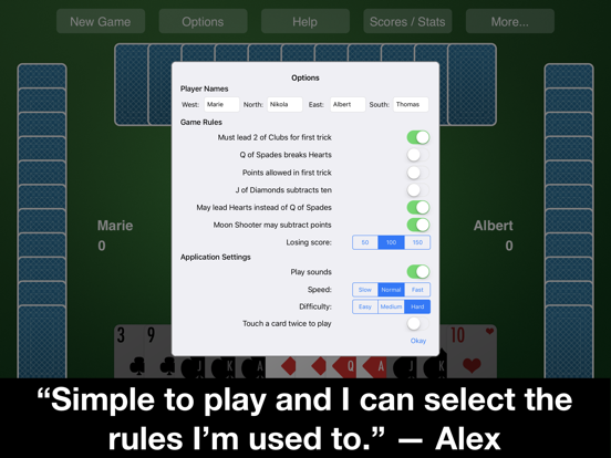 Screenshot #6 pour Hearts Card Game—New Classic