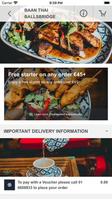 Baan Thai Ballsbridge Screenshot