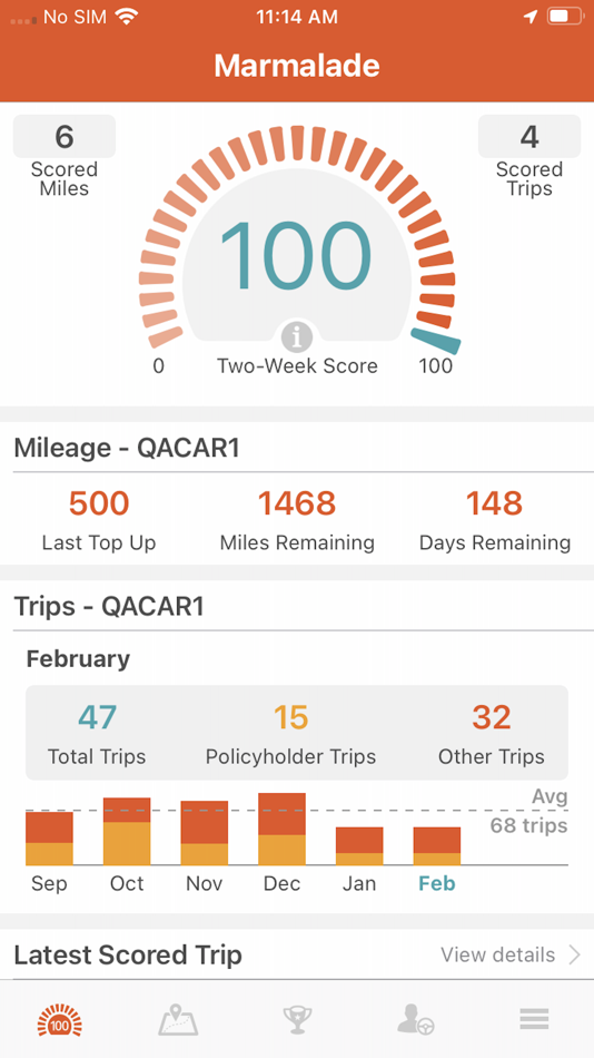#2. Marmalade Insurance (iOS) Podle: Cambridge Mobile Telematics Inc.