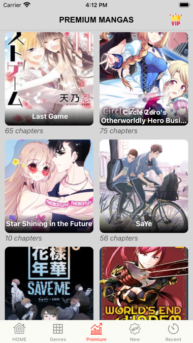 Manga Reader: Top Comic Series Screenshot