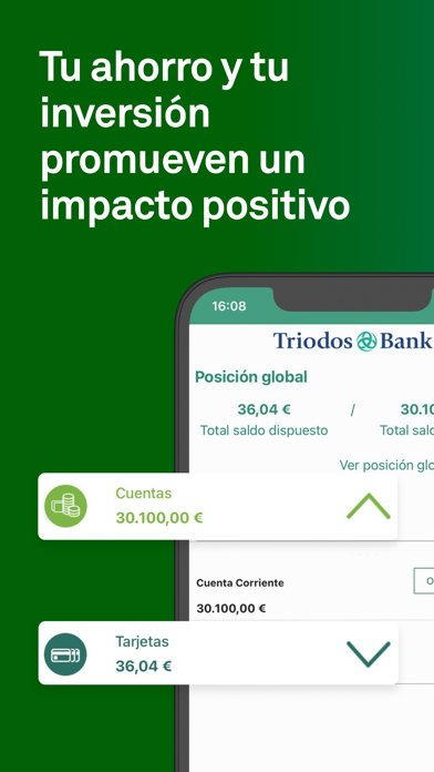Triodos Bank. Banca Móvil Screenshot