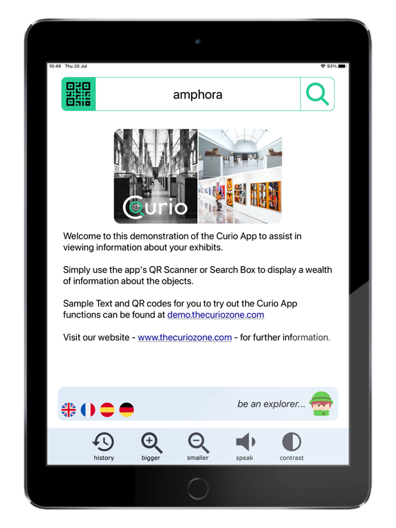 Curio: explore, learn, grow iPad screenshot