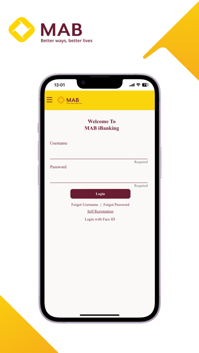 MAB iBanking Screenshot