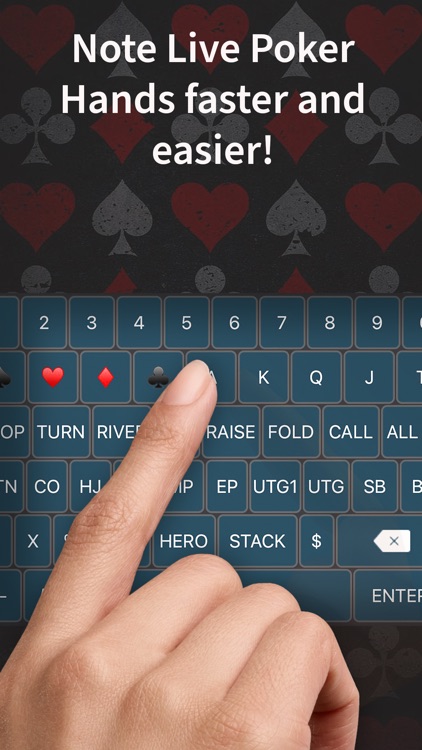 Poker Hand History Keyboard