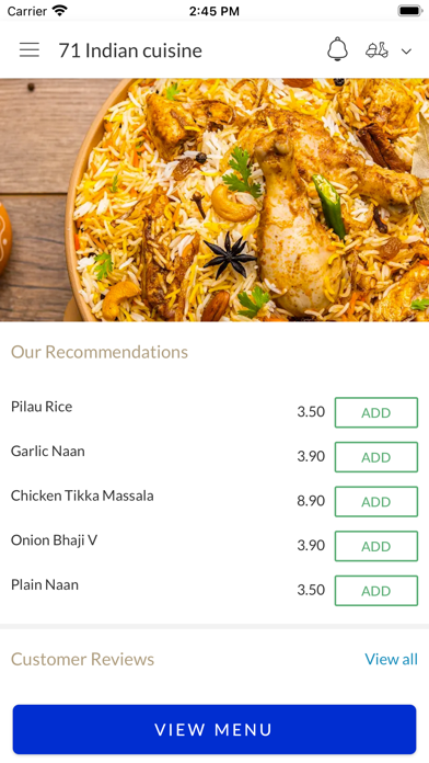 71 Indian Cuisine Screenshot