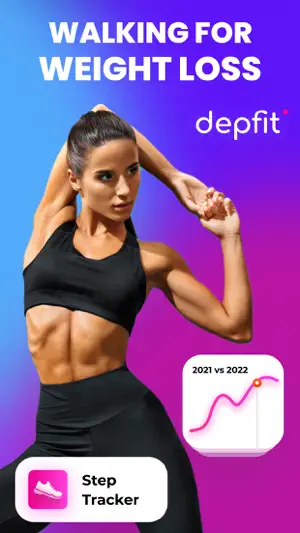 Walking & Weight loss - Depfit screenshot 1