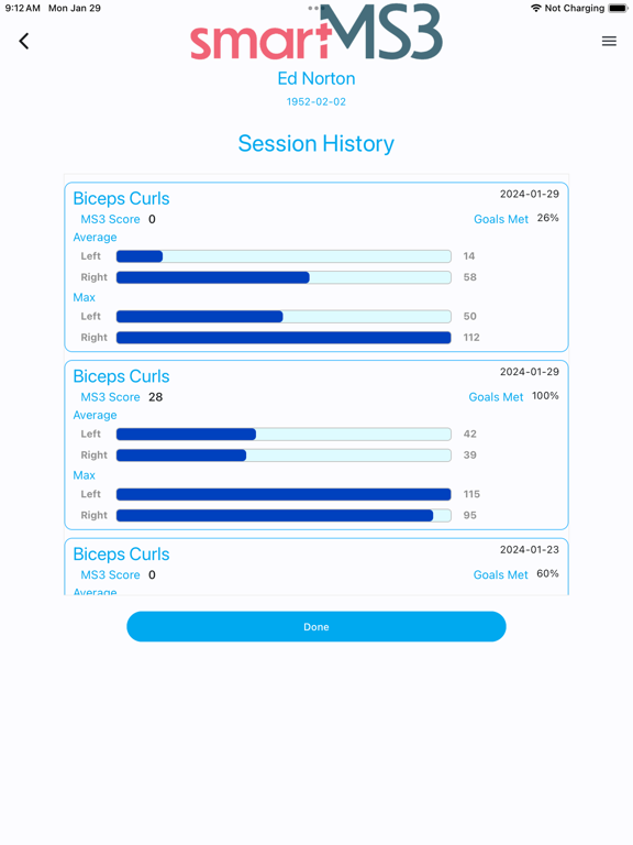 SmartMS3 iPad screenshot 3 - Health & Fitness app