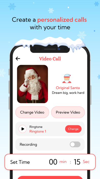 Santa Video Call : Fun Call Screenshot